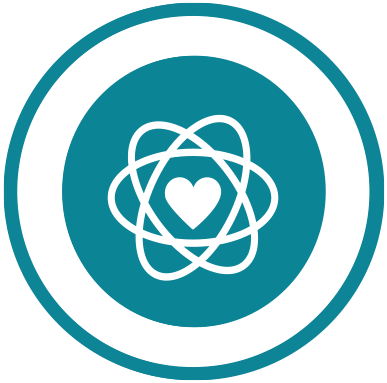 performance icon with heart in the middle